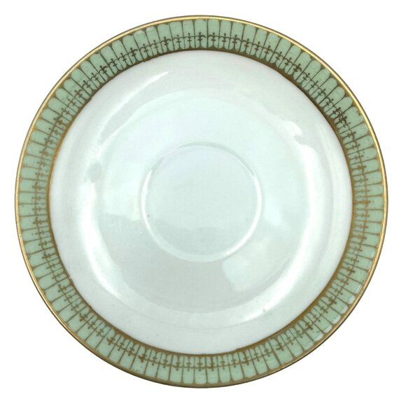 Antique Nippon Hand Painted Tea Cup & Saucer Set Gold Trim Japan - Picture 4 of 14